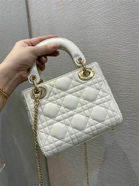 mini white dior bag|mini lady Dior milly bag.